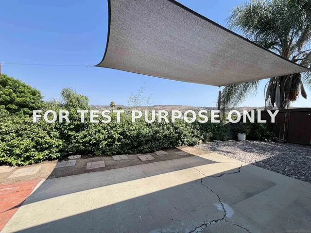Demo/Test Data 13343 Tarascan, Poway, CA 92064