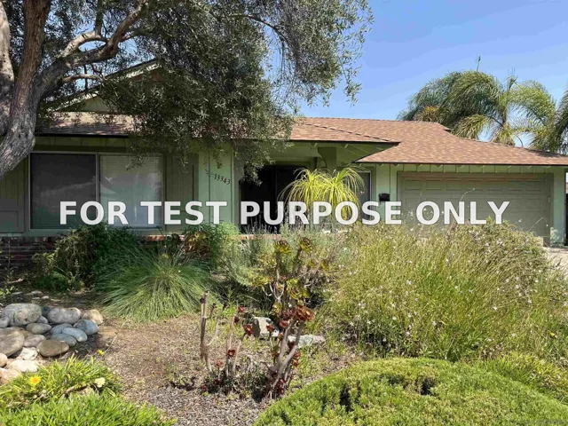 Demo/Test Data 13343 Tarascan, Poway, CA 92064
