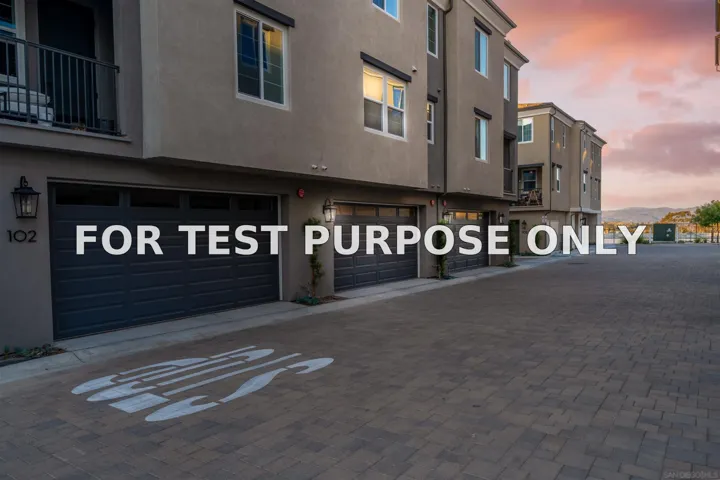 Demo/Test Data 1221 Sunrise View Unit 103, San Marcos, CA 92078