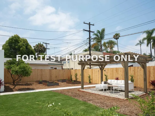 Demo/Test Data 4532 Kensington Drive, San Diego, CA 92116