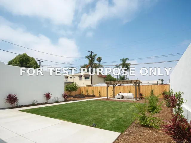 Demo/Test Data 4532 Kensington Drive, San Diego, CA 92116