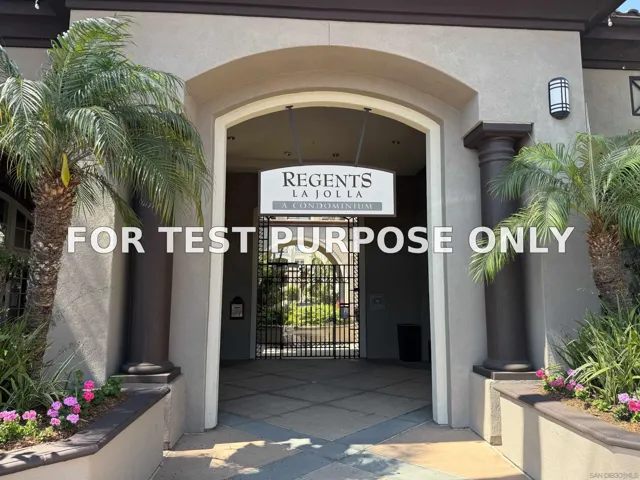 Demo/Test Data 9253 Regents Rd Unit A107, La Jolla, CA 92037