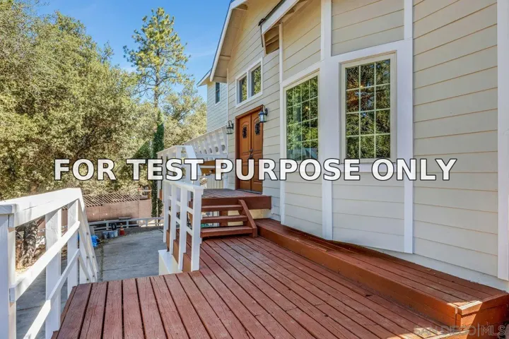 Demo/Test Data 8141 Pine Blvd, Pine Valley, CA 91962