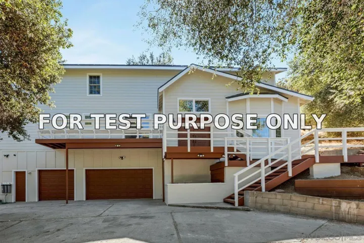 Demo/Test Data 8141 Pine Blvd, Pine Valley, CA 91962