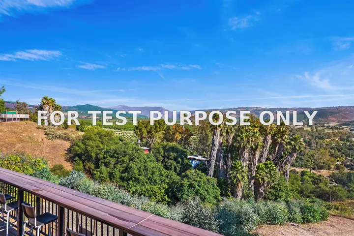 Demo/Test Data 15204 Topa Rd, Pauma Valley, CA 92061