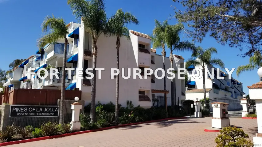Demo/Test Data 8328 Regents Rd Unit 3j, San Diego, CA 92122