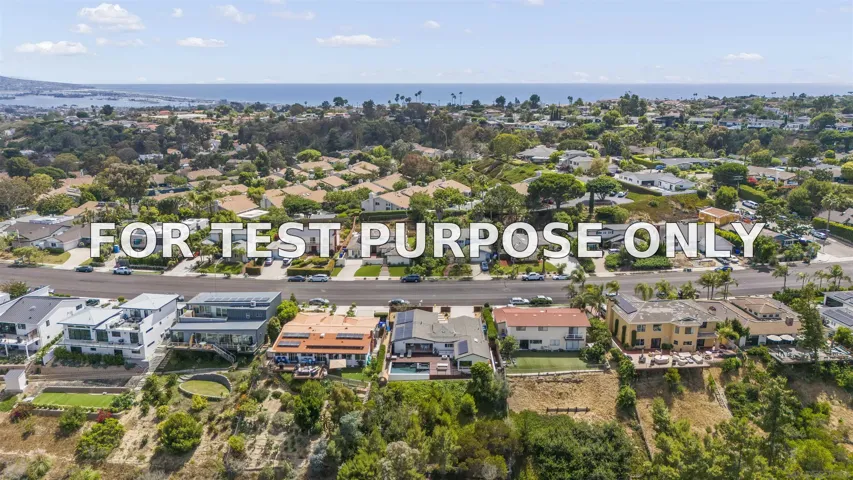 Demo/Test Data 5745 Soledad Mountain Road, La Jolla, CA 92037