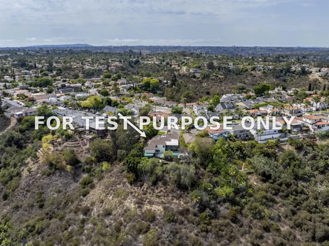 Demo/Test Data 4811 E Alder Dr, San Diego, CA 92116
