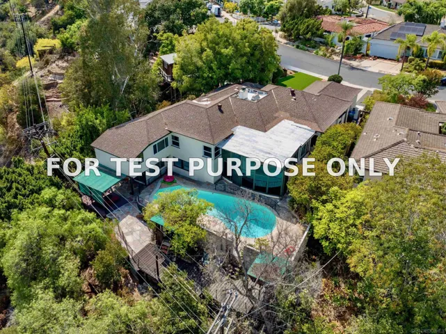 Demo/Test Data 4811 E Alder Dr, San Diego, CA 92116