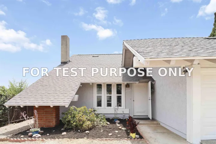 Demo/Test Data 10945 El Nopal, Lakeside, CA 92040