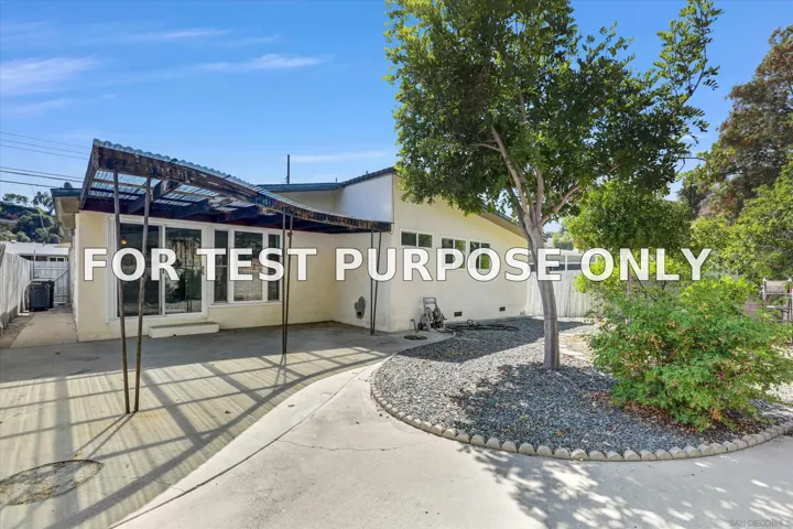 Demo/Test Data 5556 Baja Drive, San Diego, CA 92115