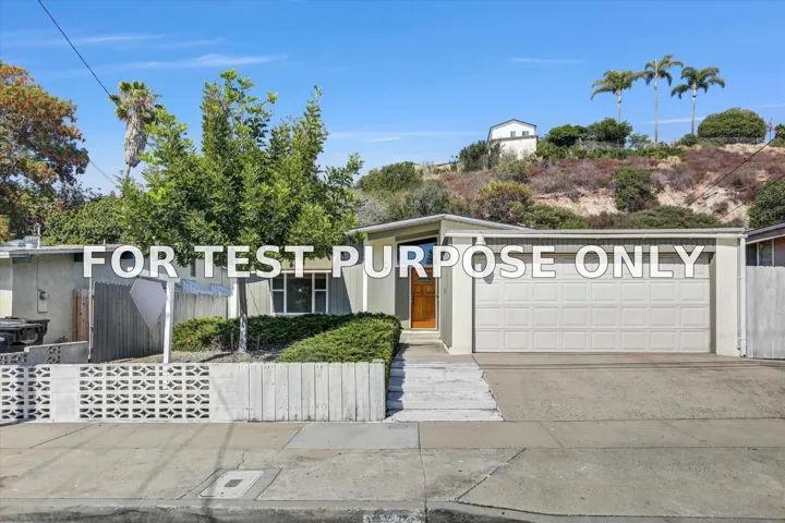Demo/Test Data 5556 Baja Drive, San Diego, CA 92115