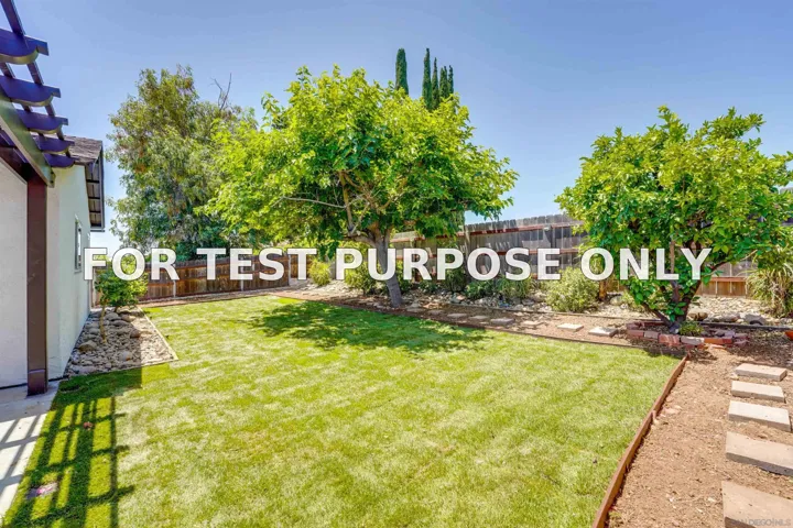 Demo/Test Data 8896 Belfast Cir, San Diego, CA 92126
