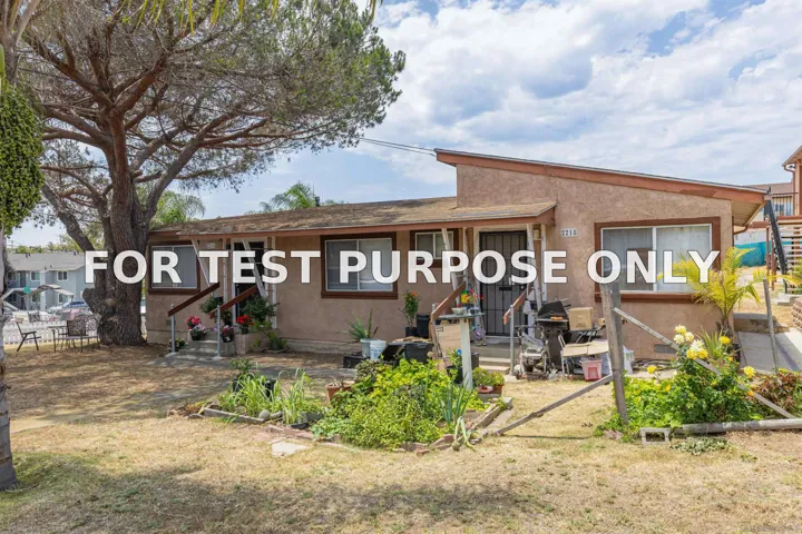 Demo/Test Data 2216-18 Dunlop St, San Diego, CA 92111