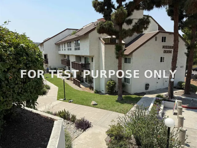 Demo/Test Data 6131 Rancho Mission Rd Unit 101, San Diego, CA 92108
