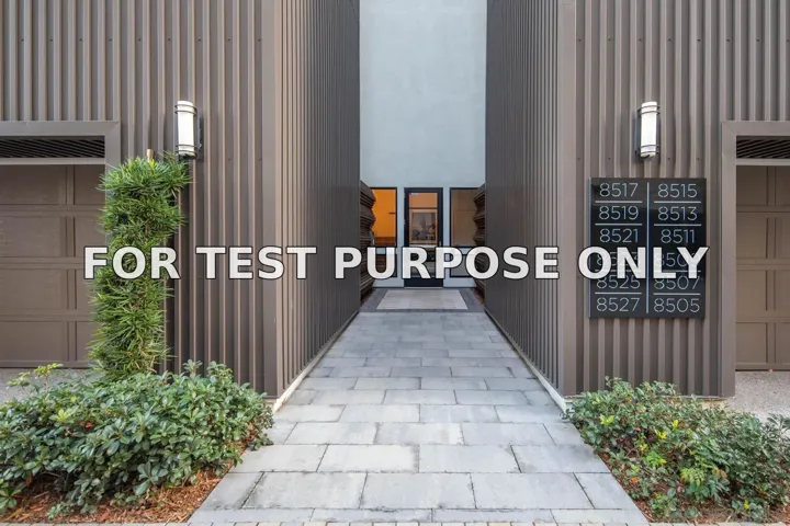 Demo/Test Data 8509 Aspect Dr, San Diego, CA 92108