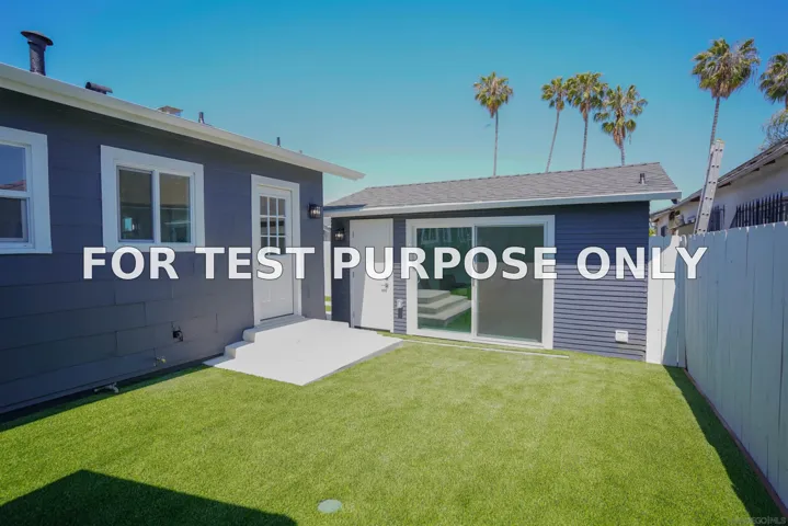 Demo/Test Data 3737 Orange, San Diego, CA 92105