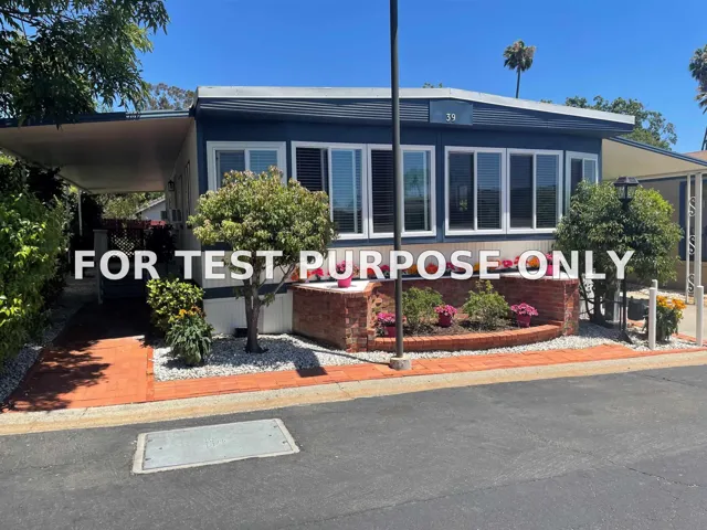 Demo/Test Data 1120 East Mission Rd Unit 39, Fallbrook, CA 92028