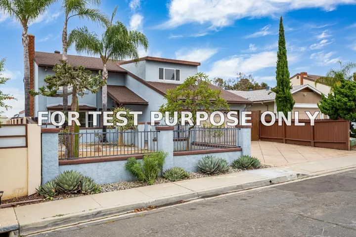 Demo/Test Data 4460 Huggins St, San Diego, CA 92122