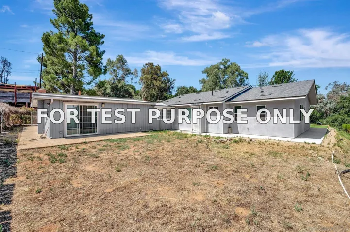 Demo/Test Data 1452 Rock Terrace, Alpine, CA 91901