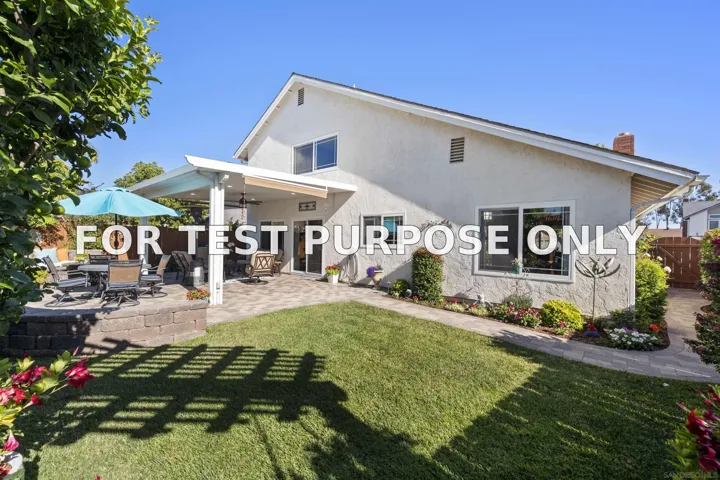 Demo/Test Data 12740 Prairie Dog Ave, San Diego, CA 92129