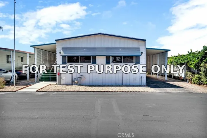 Demo/Test Data 725 W Thornton Unit 158, Hemet, CA 92543
