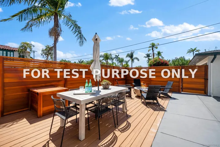 Demo/Test Data 5150 Bristol Road, San Diego, CA 92116