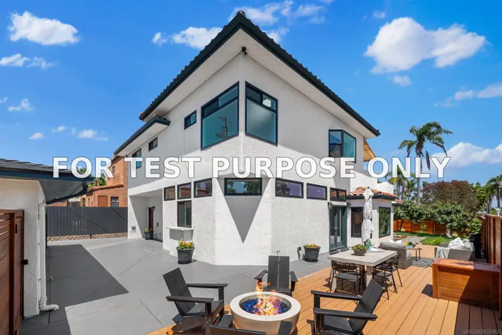 Demo/Test Data 5150 Bristol Road, San Diego, CA 92116