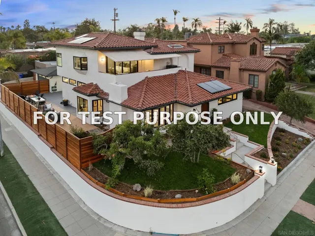 Demo/Test Data 5150 Bristol Road, San Diego, CA 92116