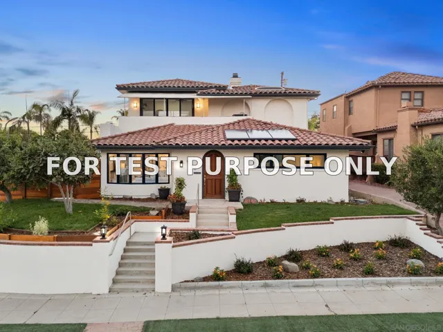 Demo/Test Data 5150 Bristol Road, San Diego, CA 92116