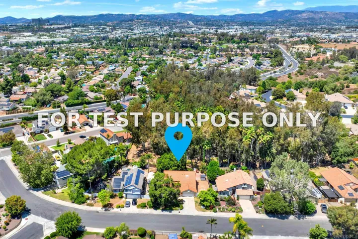 Demo/Test Data 2010 Palsero Ave, Escondido, CA 92029