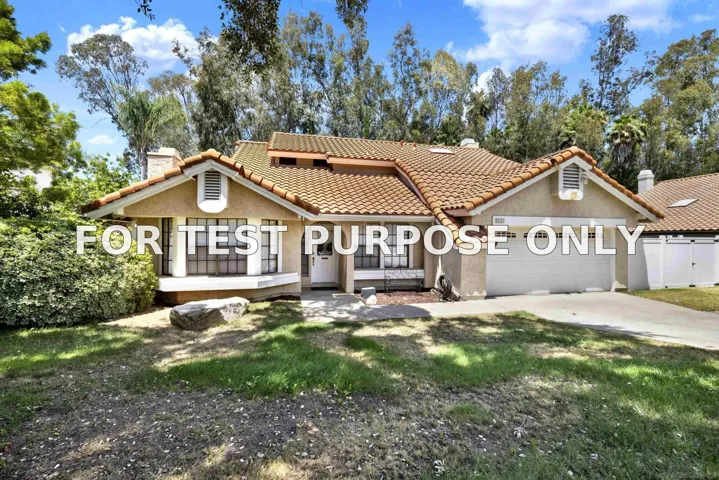 Demo/Test Data 2010 Palsero Ave, Escondido, CA 92029