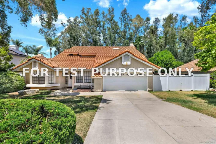 Demo/Test Data 2010 Palsero Ave, Escondido, CA 92029