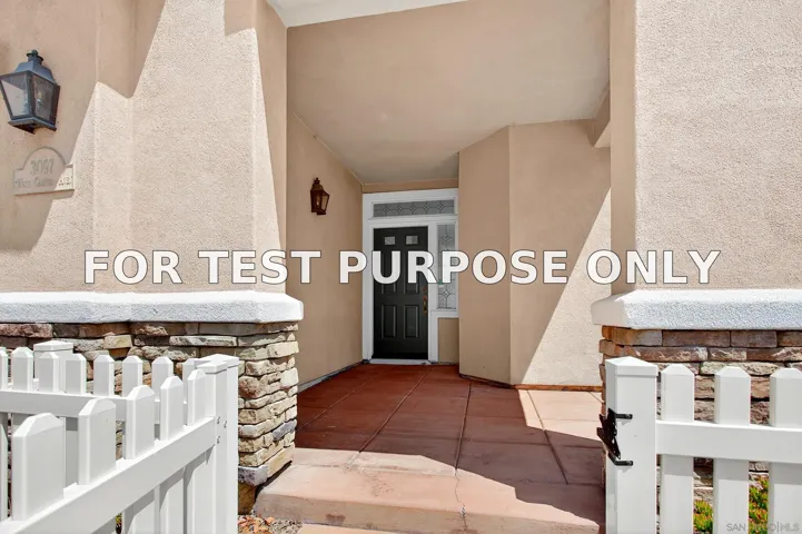 Demo/Test Data 3097 W Canyon Ave., San Diego, CA 92123