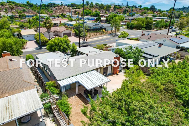 Demo/Test Data 6234 Crawford Street, San Diego, CA 92120
