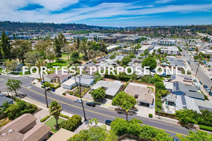 Demo/Test Data 6234 Crawford Street, San Diego, CA 92120