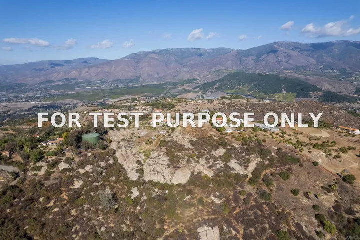 Demo/Test Data 4.11 Acres On Rim Of The Valley Unit ., Valley Center, CA 92082