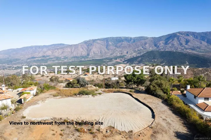 Demo/Test Data 4.11 Acres On Rim Of The Valley Unit ., Valley Center, CA 92082