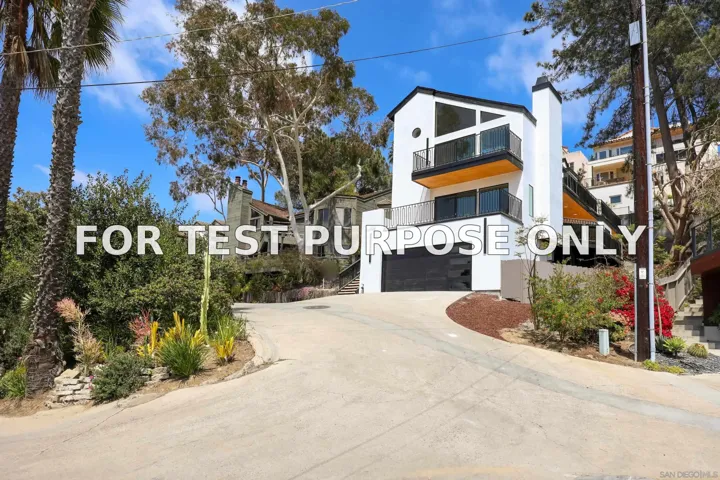 Demo/Test Data 2861 Brant St., Mission Hills, CA 92103