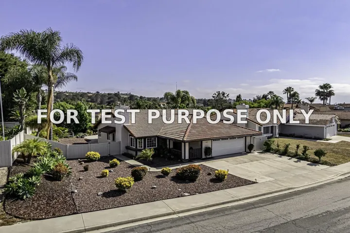Demo/Test Data 5241 Alamosa Park Dr, Oceanside, CA 92057
