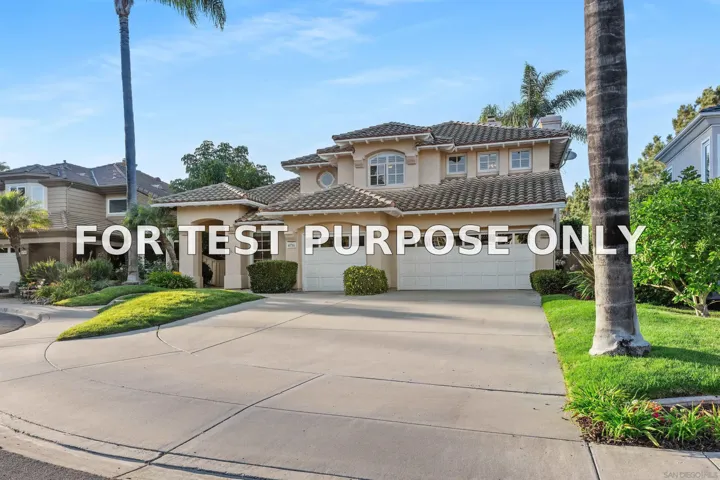 Demo/Test Data 4716 Thurston Place, San Diego, CA 92130