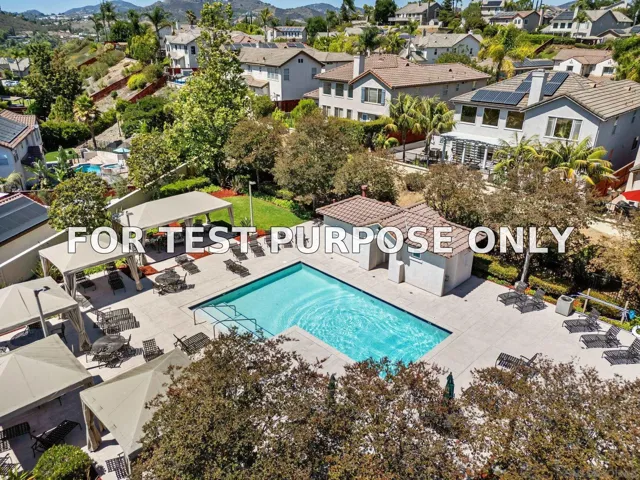 Demo/Test Data 591 Chesterfield Cir, San Marcos, CA 92069