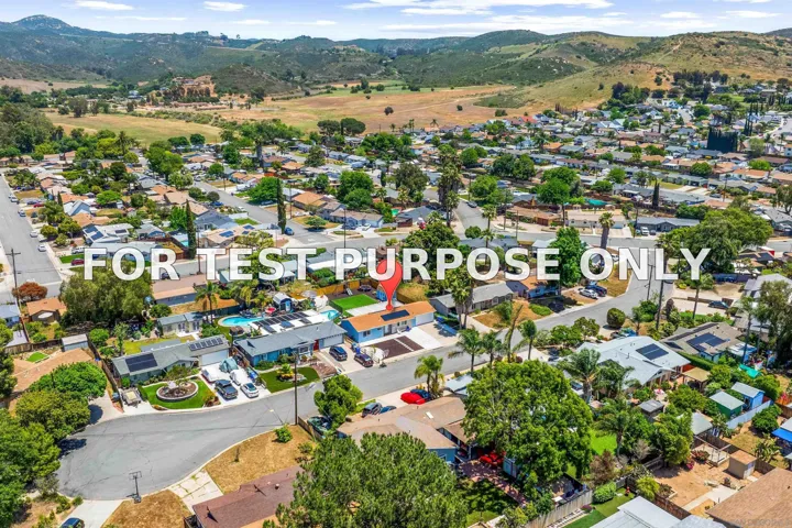 Demo/Test Data 13225 Waltham Ave, Poway, CA 92064