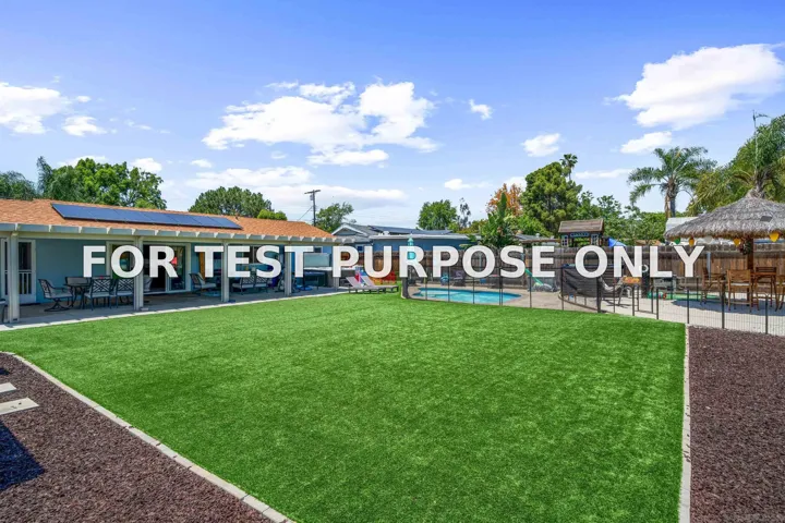 Demo/Test Data 13225 Waltham Ave, Poway, CA 92064