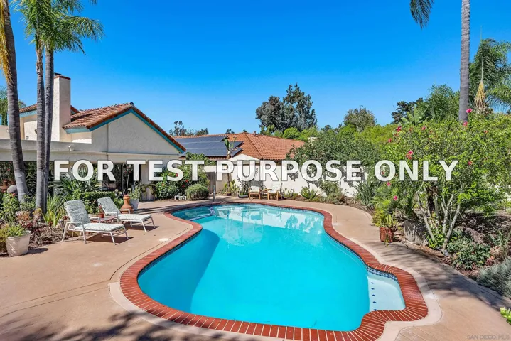 Demo/Test Data 13414 Calle Colina, Poway, CA 92064