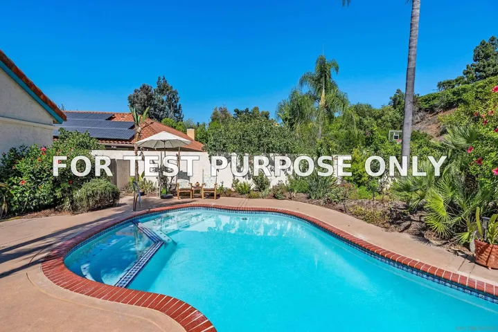 Demo/Test Data 13414 Calle Colina, Poway, CA 92064