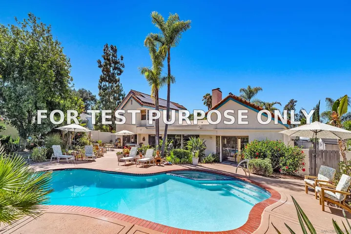 Demo/Test Data 13414 Calle Colina, Poway, CA 92064