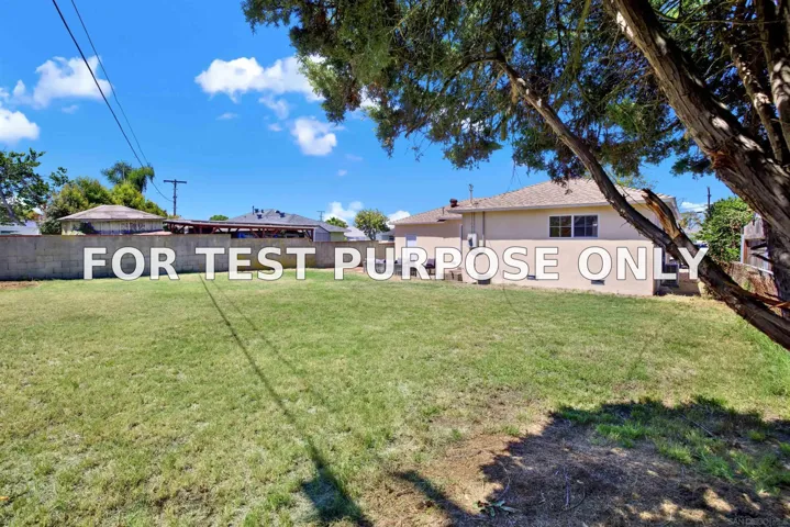 Demo/Test Data 3271 Atlas St, San Diego, CA 92111