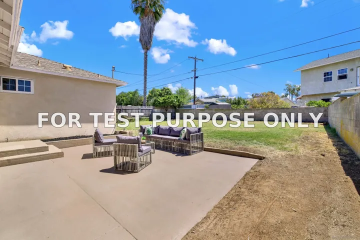 Demo/Test Data 3271 Atlas St, San Diego, CA 92111