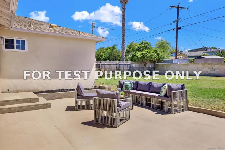 Demo/Test Data 3271 Atlas St, San Diego, CA 92111